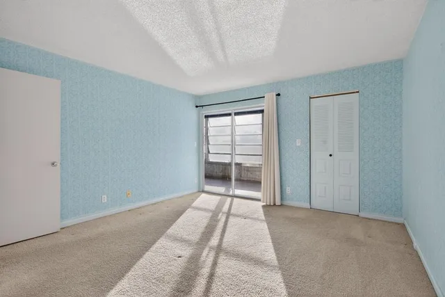 a view of a room with closet