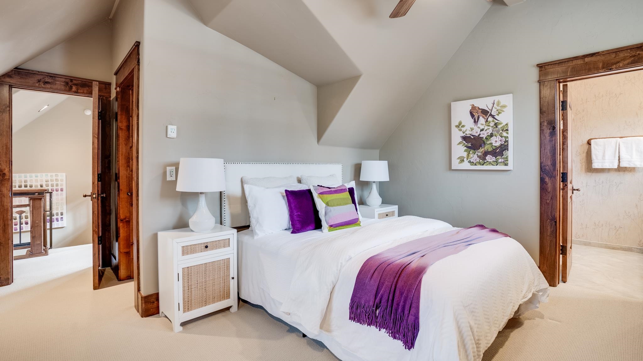 8602 Lloyd Tevis Drive Truckee, CA 96161 - Photo 15 of 21 a bedroom with a bed and a painting on the wall