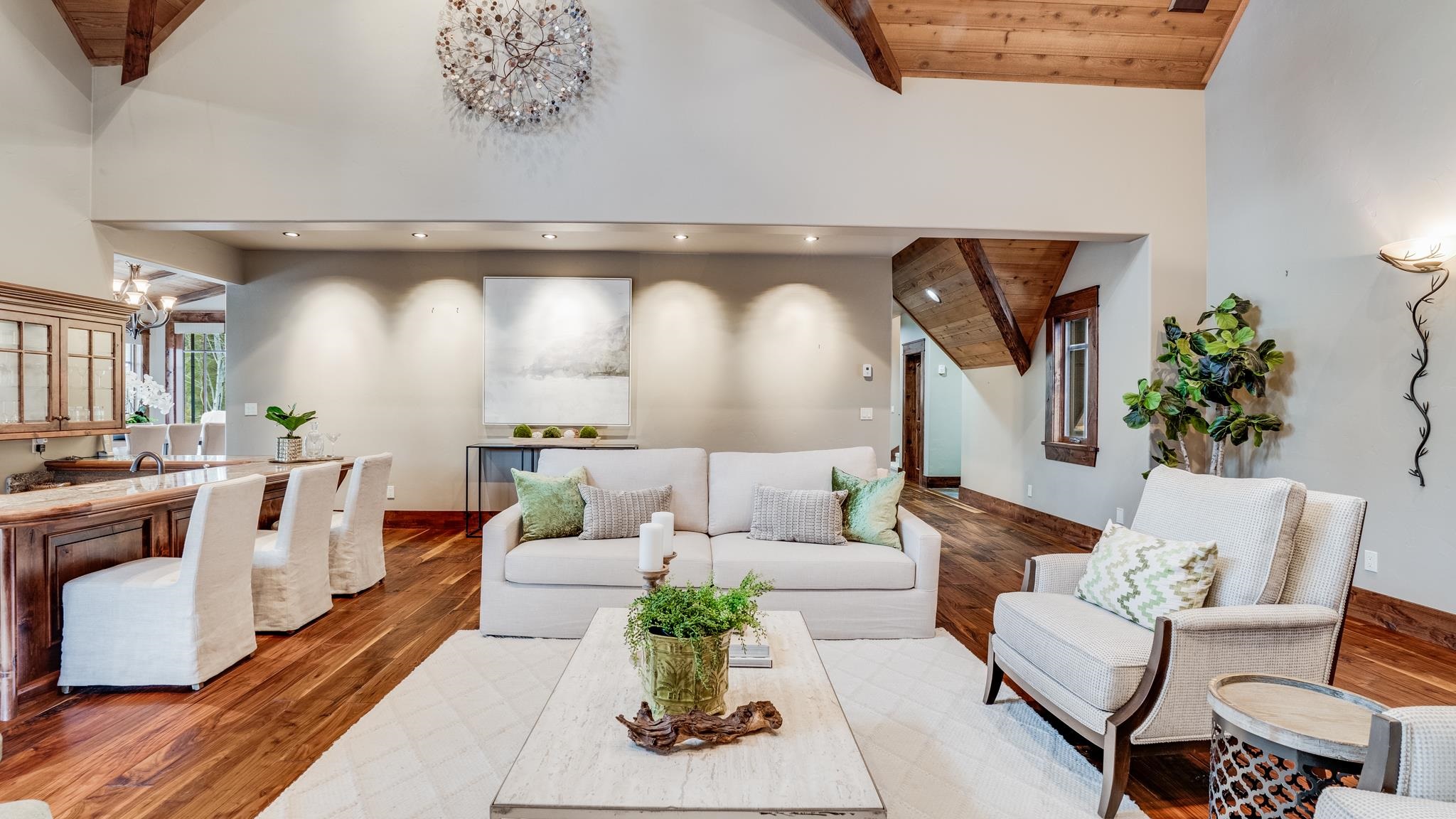 8602 Lloyd Tevis Drive Truckee, CA 96161 - Photo 5 of 21 a living room with furniture and a fireplace