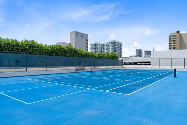 a view of a tennis court