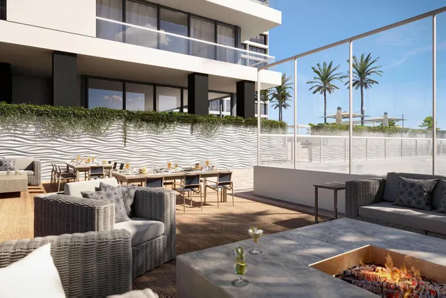 a living room filled with furniture