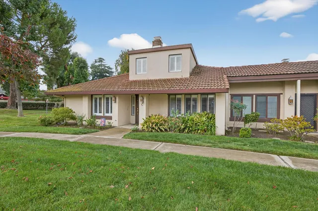 a front view of a building