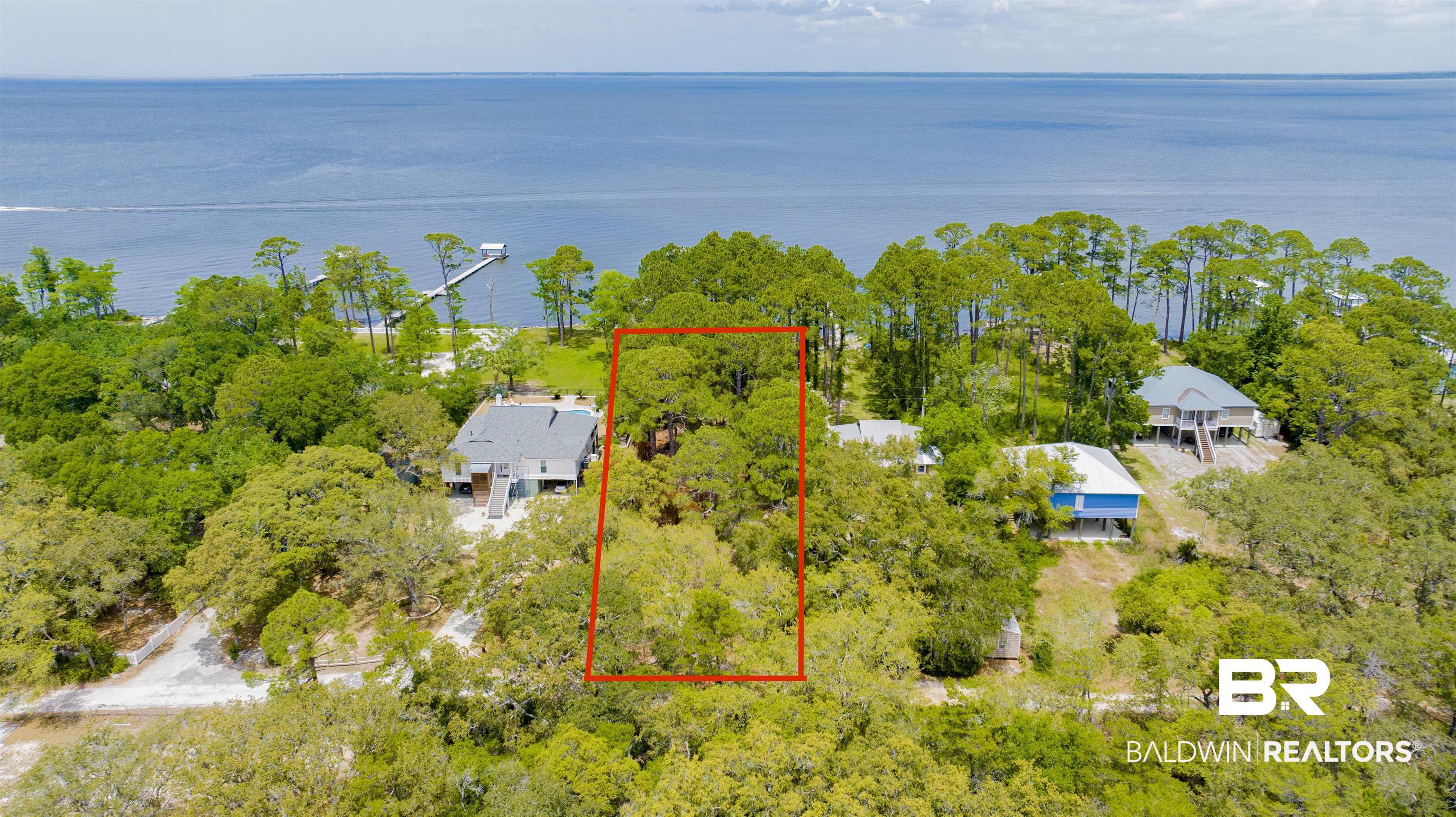 12171 Strong Road Gulf Shores, AL 36542 - Photo 7 of 27 Birds eye view of property with a water view