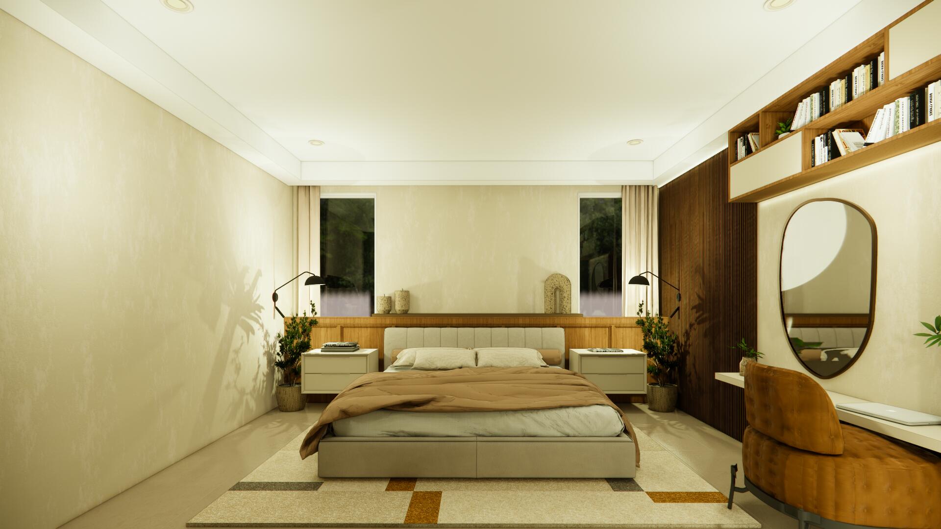 1963 Bonnie Street Boca Raton, FL 33486 - Photo 11 of 23 a spacious bedroom with a bed a mirror and a window