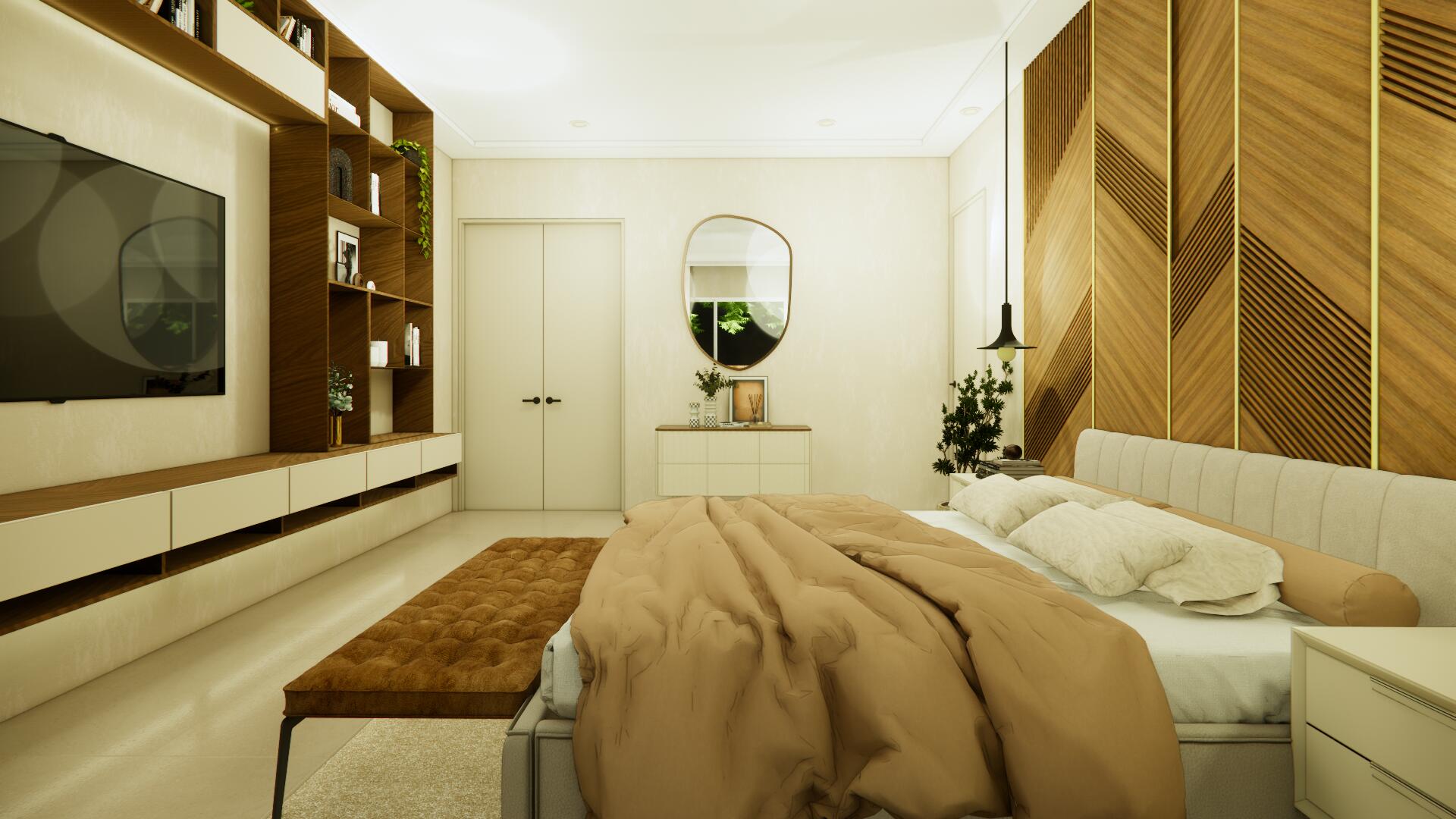 1963 Bonnie Street Boca Raton, FL 33486 - Photo 16 of 23 a bedroom with a bed and a mirror