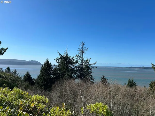a view of a lake with a lake in the background