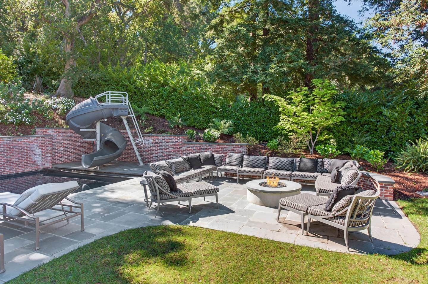 351 Walsh Road Atherton, CA 94027 - Photo 54 of 65 a view of a backyard with sitting area