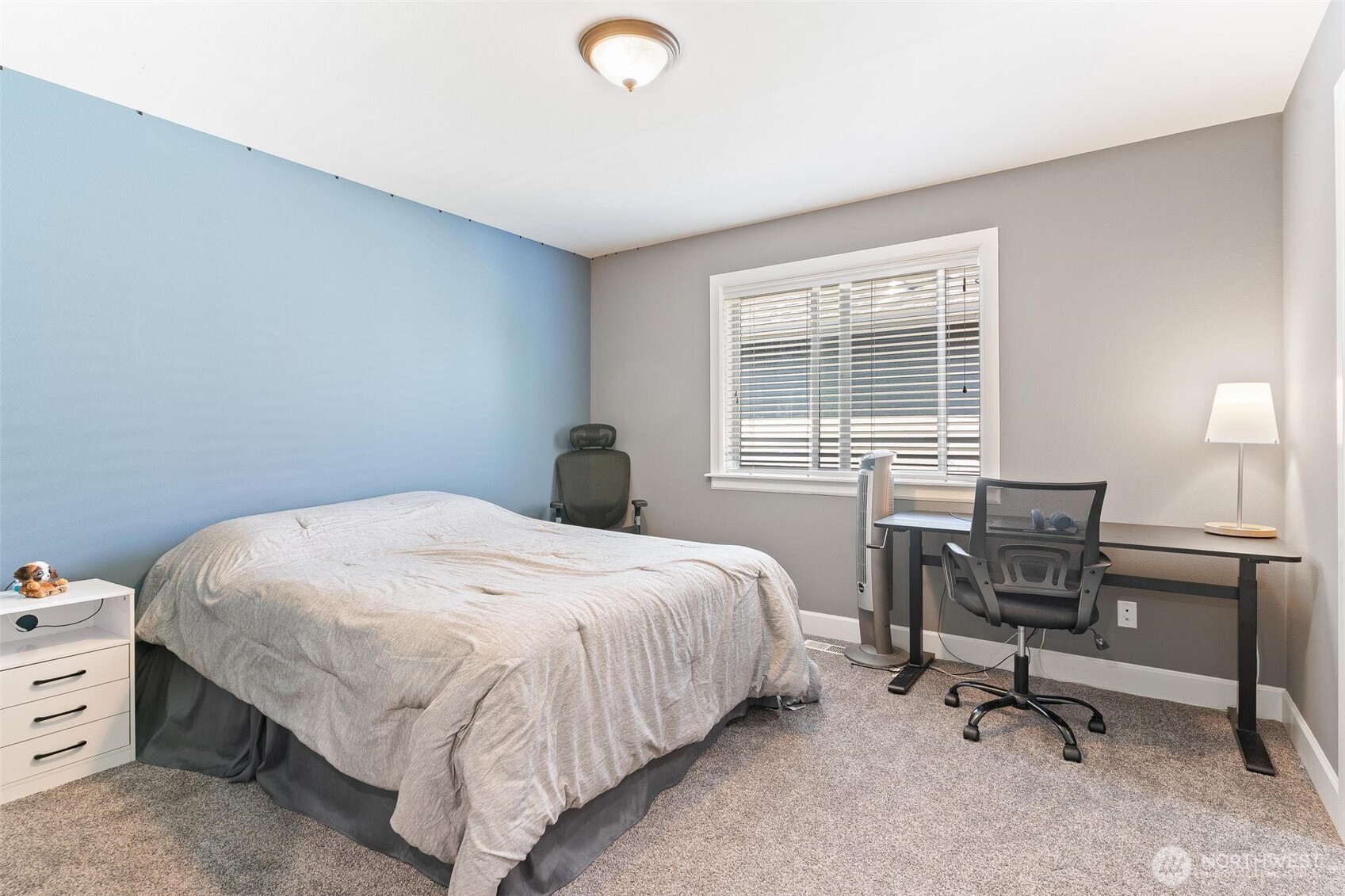 6743 Southeast 2nd Street Renton, WA 98059 - Photo 24 of 35 a bedroom with a bed and a desk