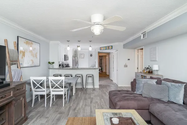 a view of a balcony with lake view