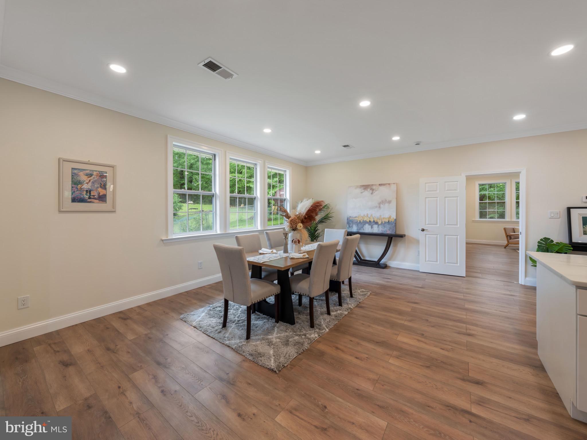 5503 Blacksburg Road Springfield, VA 22151 - Photo 11 of 30 a view of a dining room with furniture window and outside view