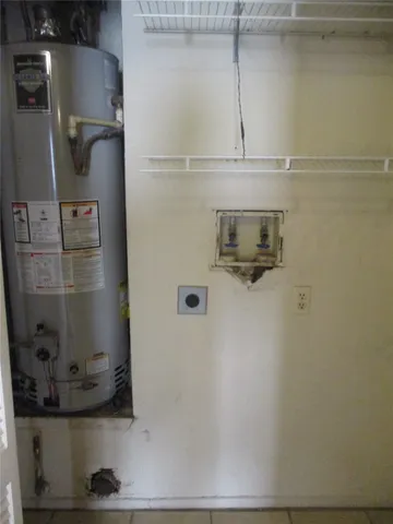 a close view of water heater