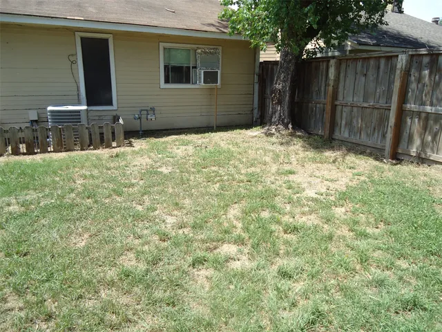 a backyard of a house