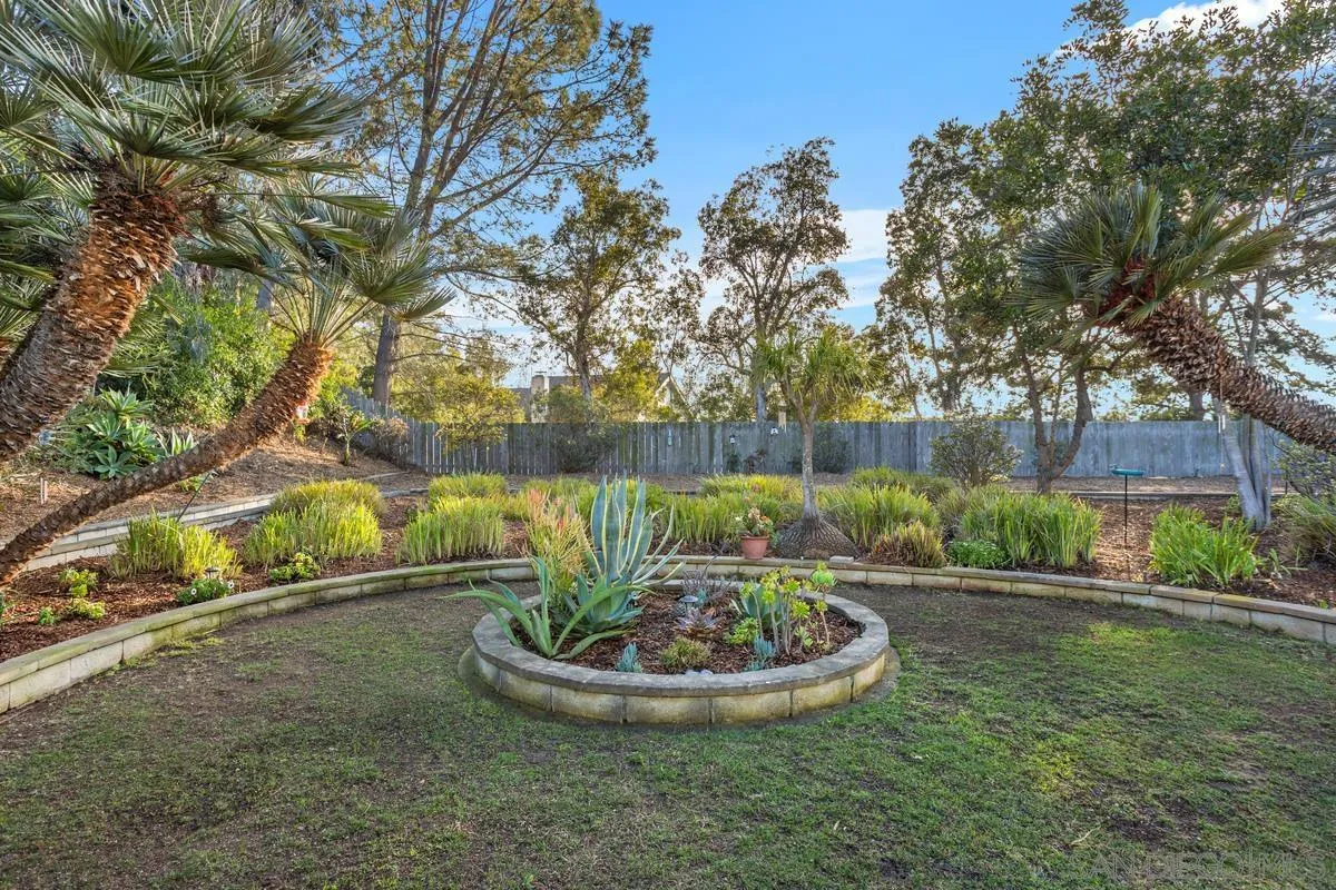 4617 Sheridan Road Oceanside, CA 92056 - Photo 36 of 39 a view of a backyard with plants and a slide
