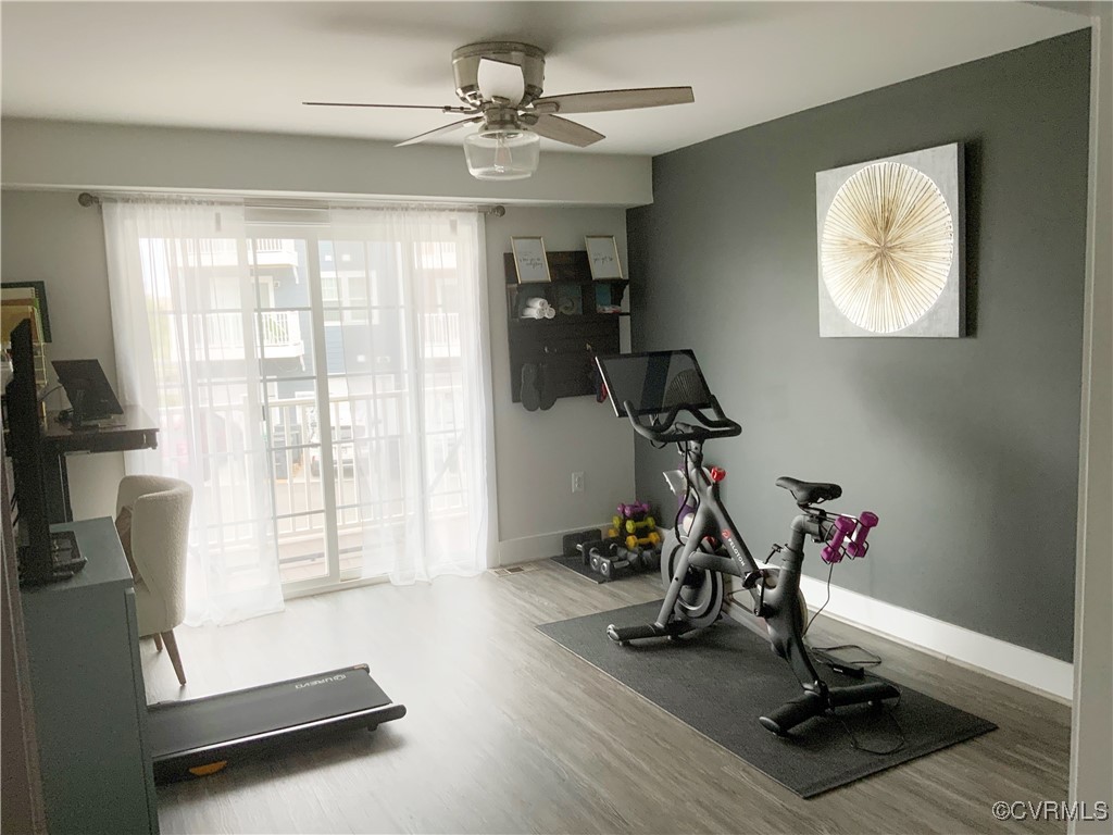 4324 Saunders Station Loop, Unit A Henrico, VA 23233 - Photo 23 of 30 a view of a room with gym equipment