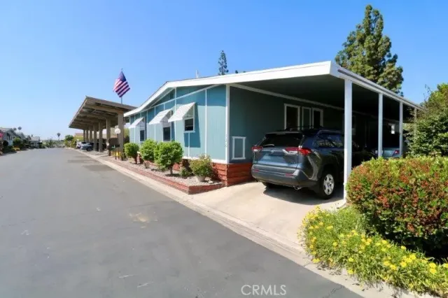 a car parked in front of house