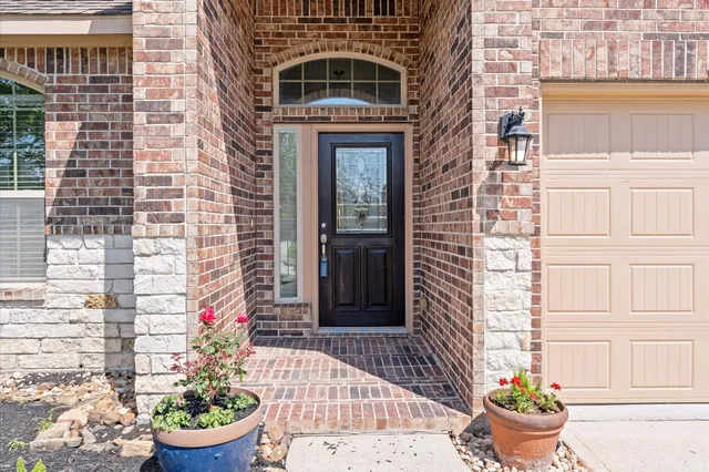 a front view of a house