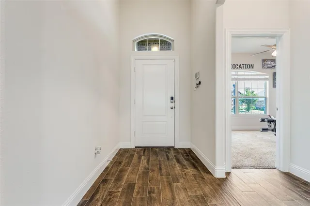 wooden floor in a gallery