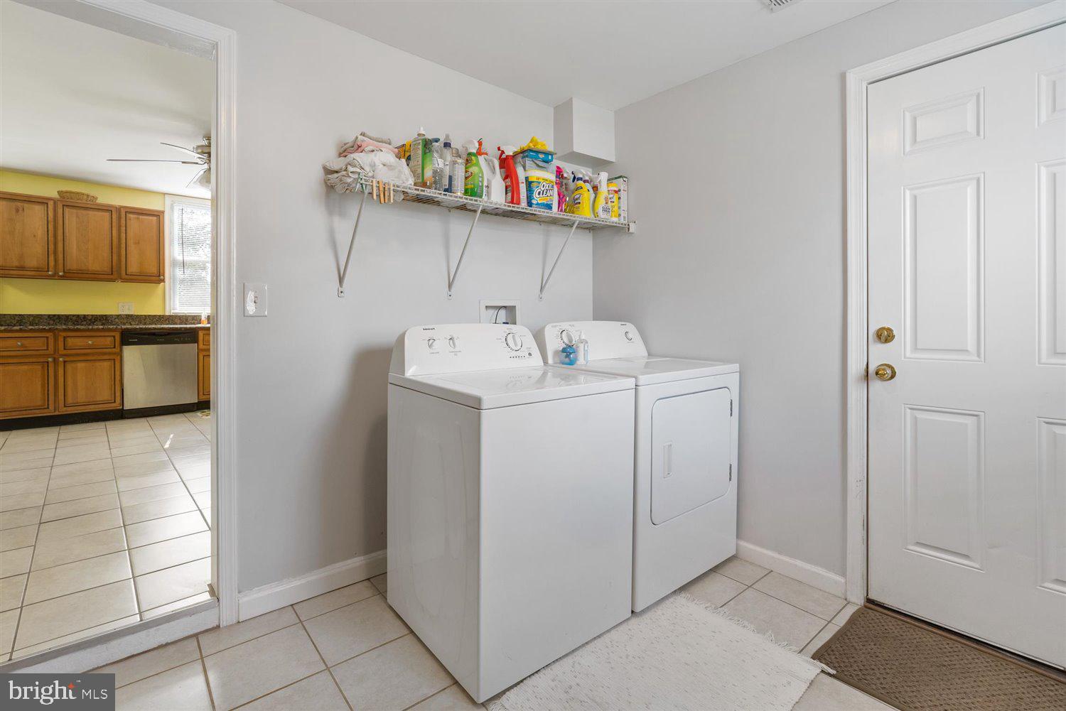 Laundry and entrance from garage
