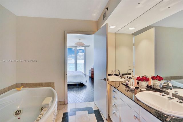 a room with large windows