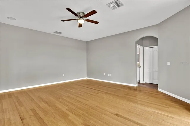 wooden floor in an empty room