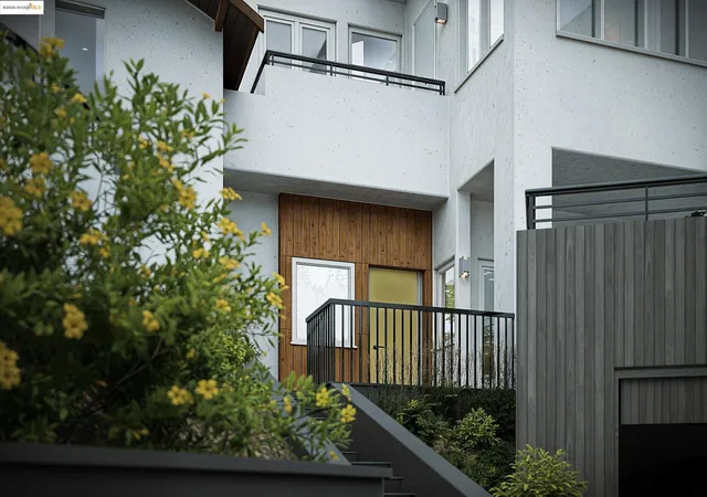 a view of a house with a balcony