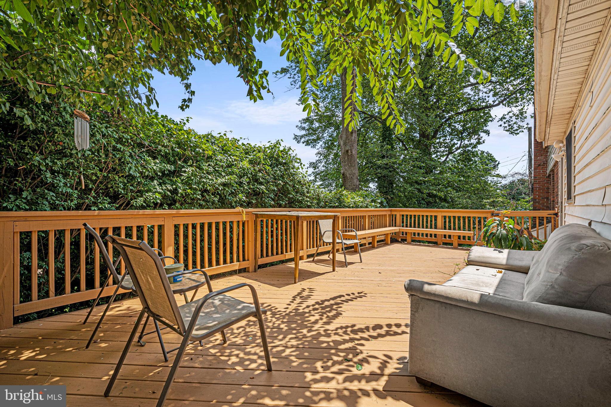 6517 29th Street North Arlington, VA 22213 - Photo 34 of 49 a balcony with wooden floor and fence