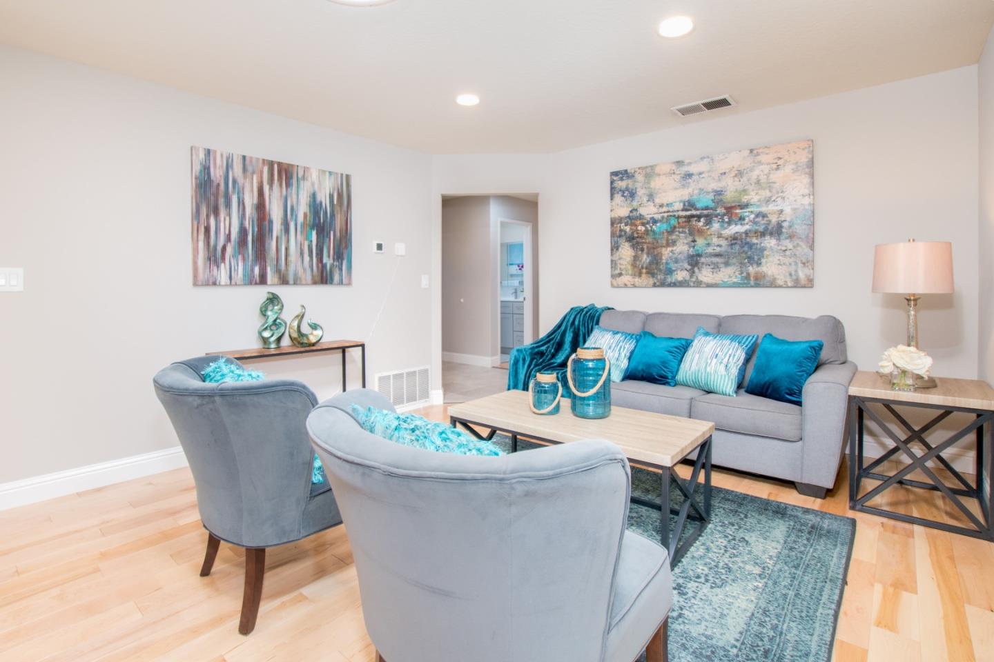 3416 Tracy Drive Santa Clara, CA 95051 - Photo 3 of 26 a living room with furniture and a potted plant