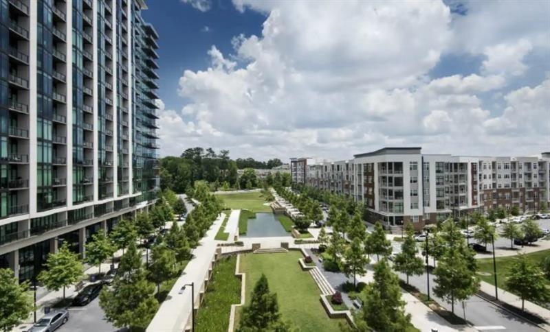 3475 Oak Valley Road Northeast, Unit 980 Atlanta, GA 30326 - Photo 36 of 42 a view of a city with tall buildings
