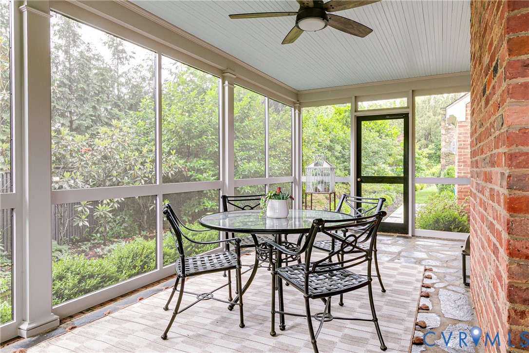 6 Berkshire Road Richmond, VA 23221 - Photo 56 of 66 a view of a dining room with furniture window and outside view