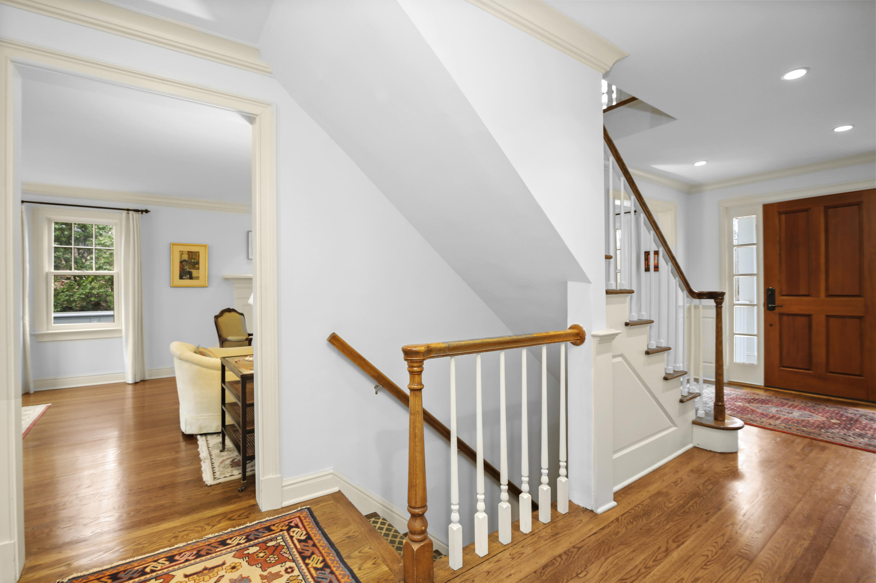 346 Frogtown Road New Canaan, CT 06840 - Photo 26 of 36 a view of entryway and hall with wooden floor