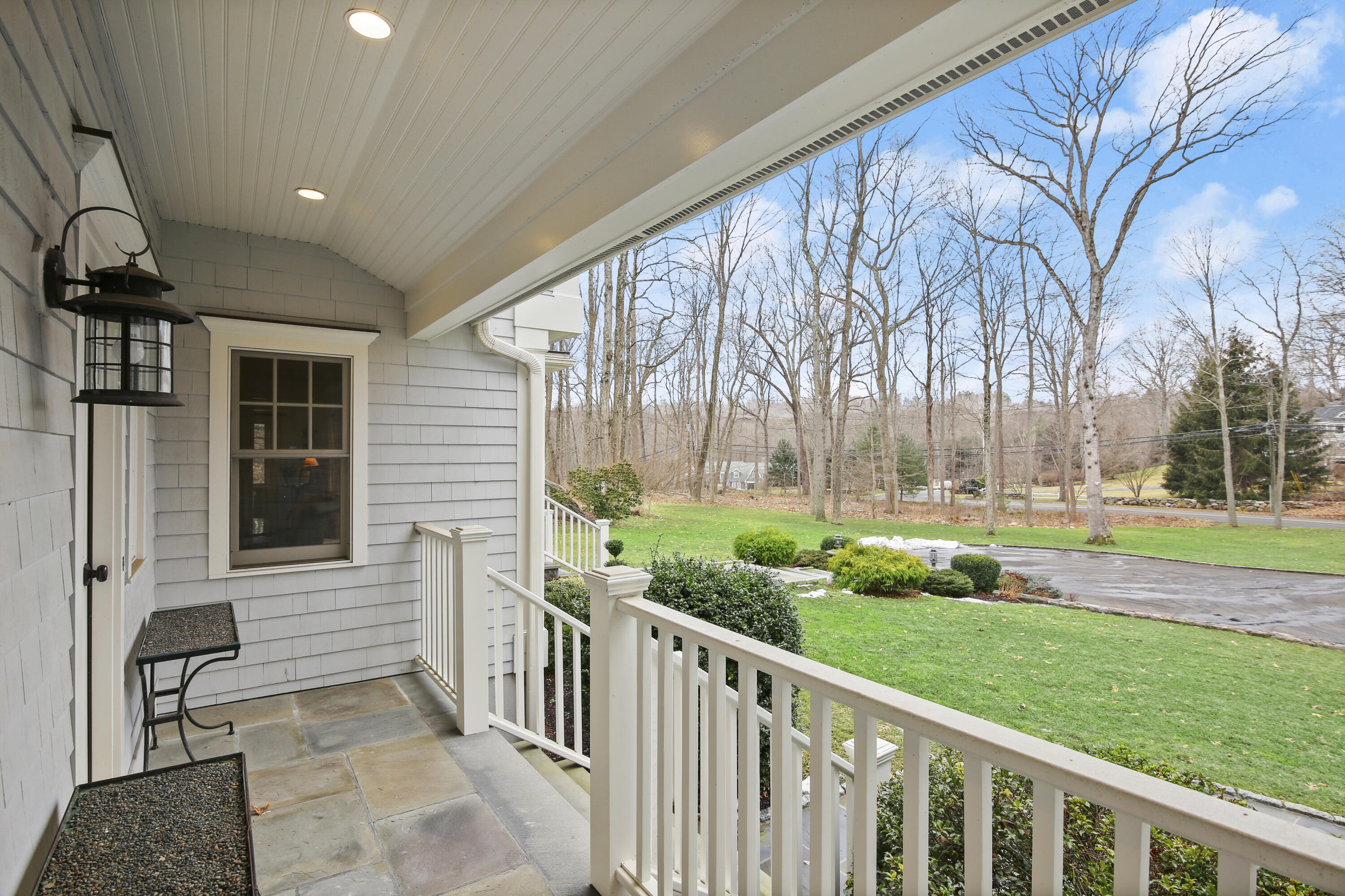 346 Frogtown Road New Canaan, CT 06840 - Photo 30 of 36 a view of a porch and garden