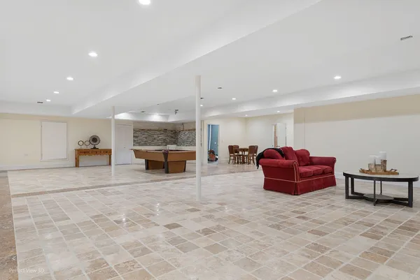 a room with furniture