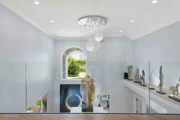 view of hall way with furniture