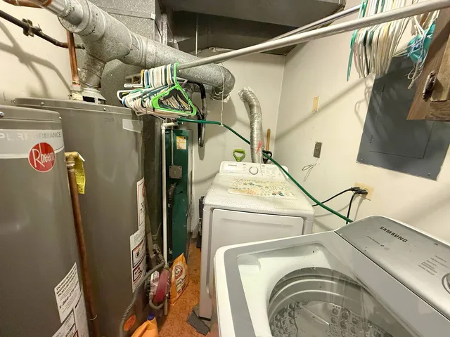 a view of water heater room