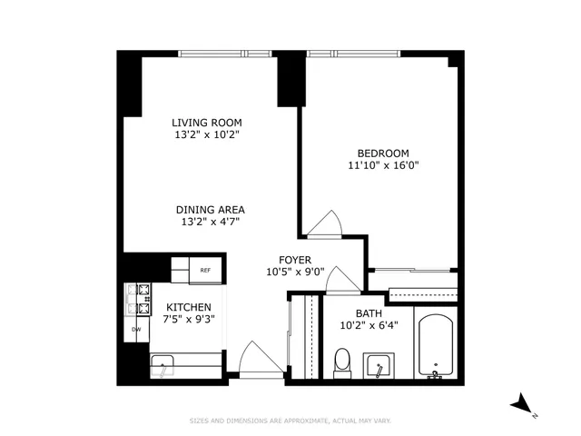 a view of a tall building