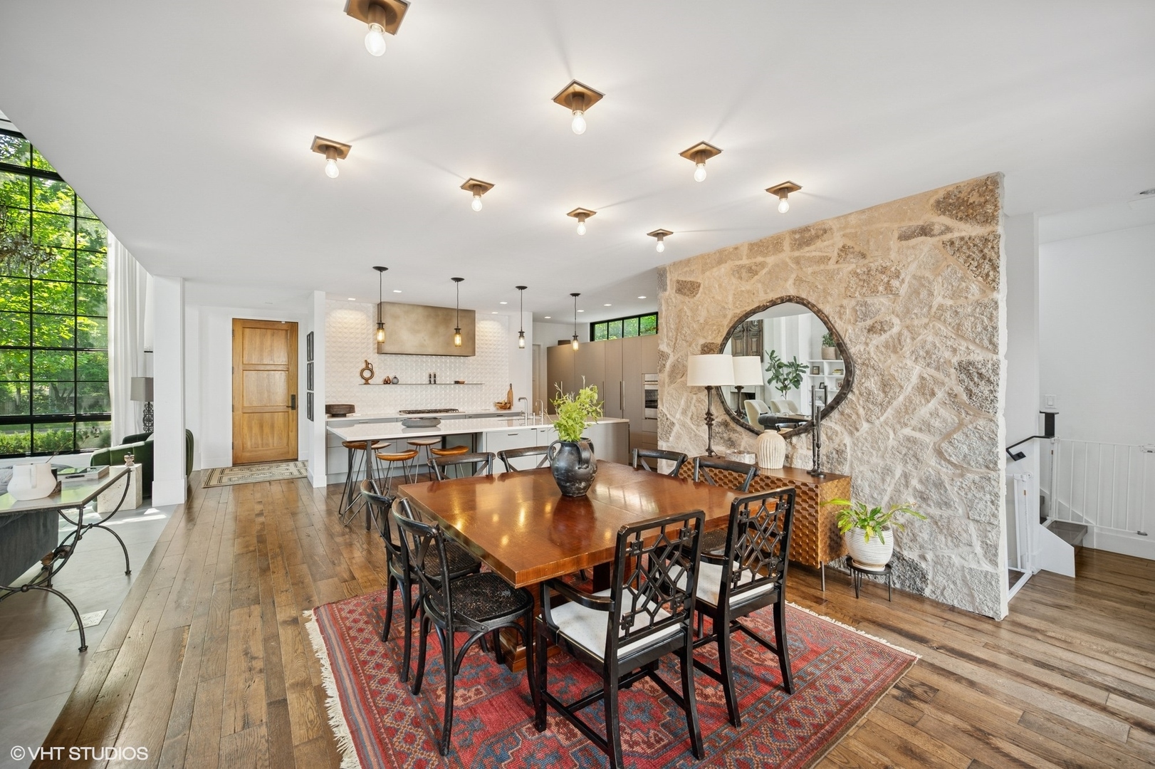 1331 Asbury Avenue Evanston, IL 60201 - Photo 17 of 46 a view of a dining room with furniture and wooden floor
