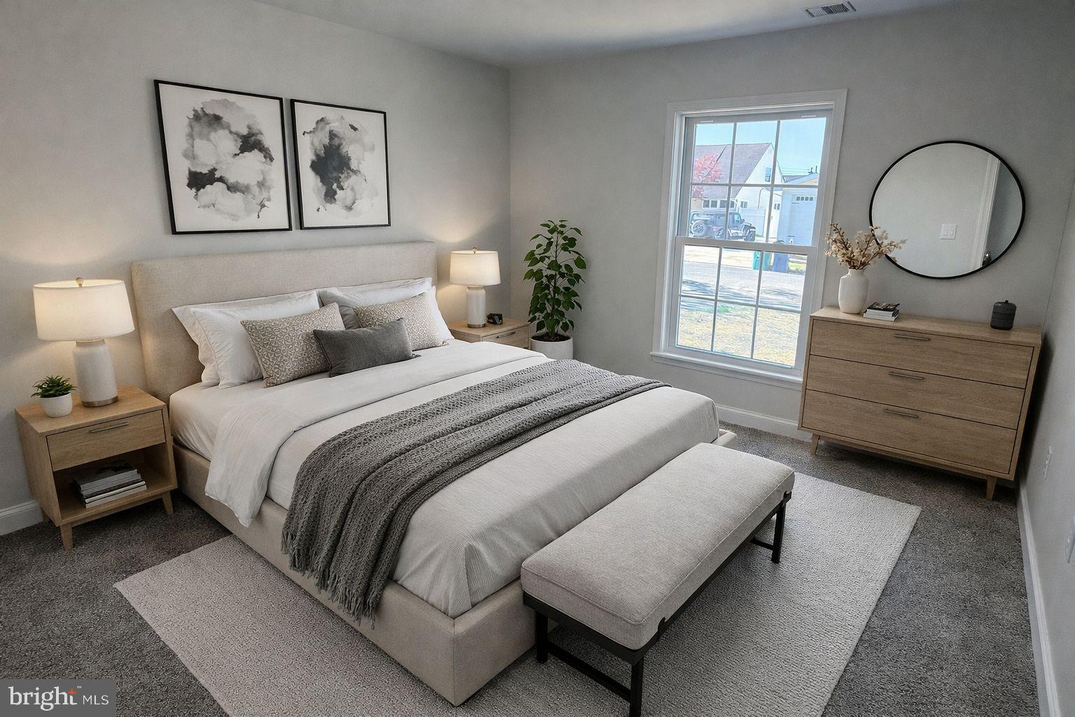 50 Micahill Road Levittown, PA 19056 - Photo 21 of 45 a bedroom with bed and a window