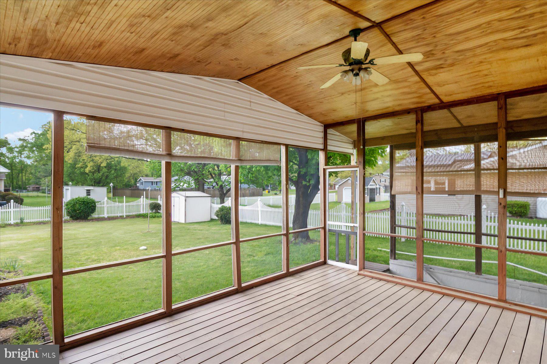 793 Elmhurst Road Severn, MD 21144 - Photo 30 of 39 screened porch complete with ceiling fan
