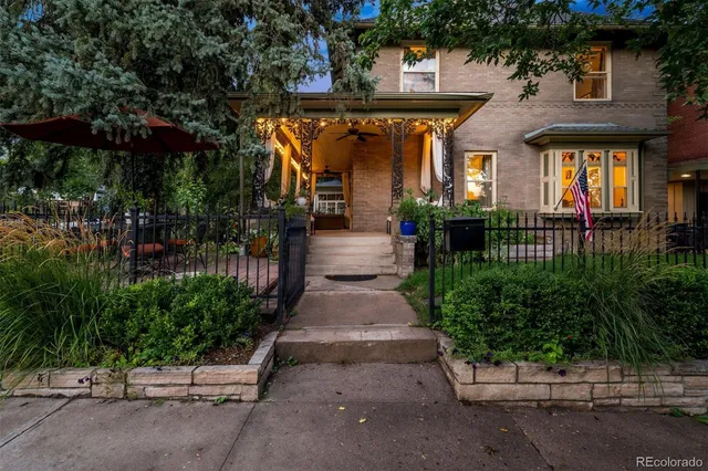 a front view of a house