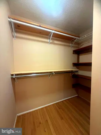 a close view of closet