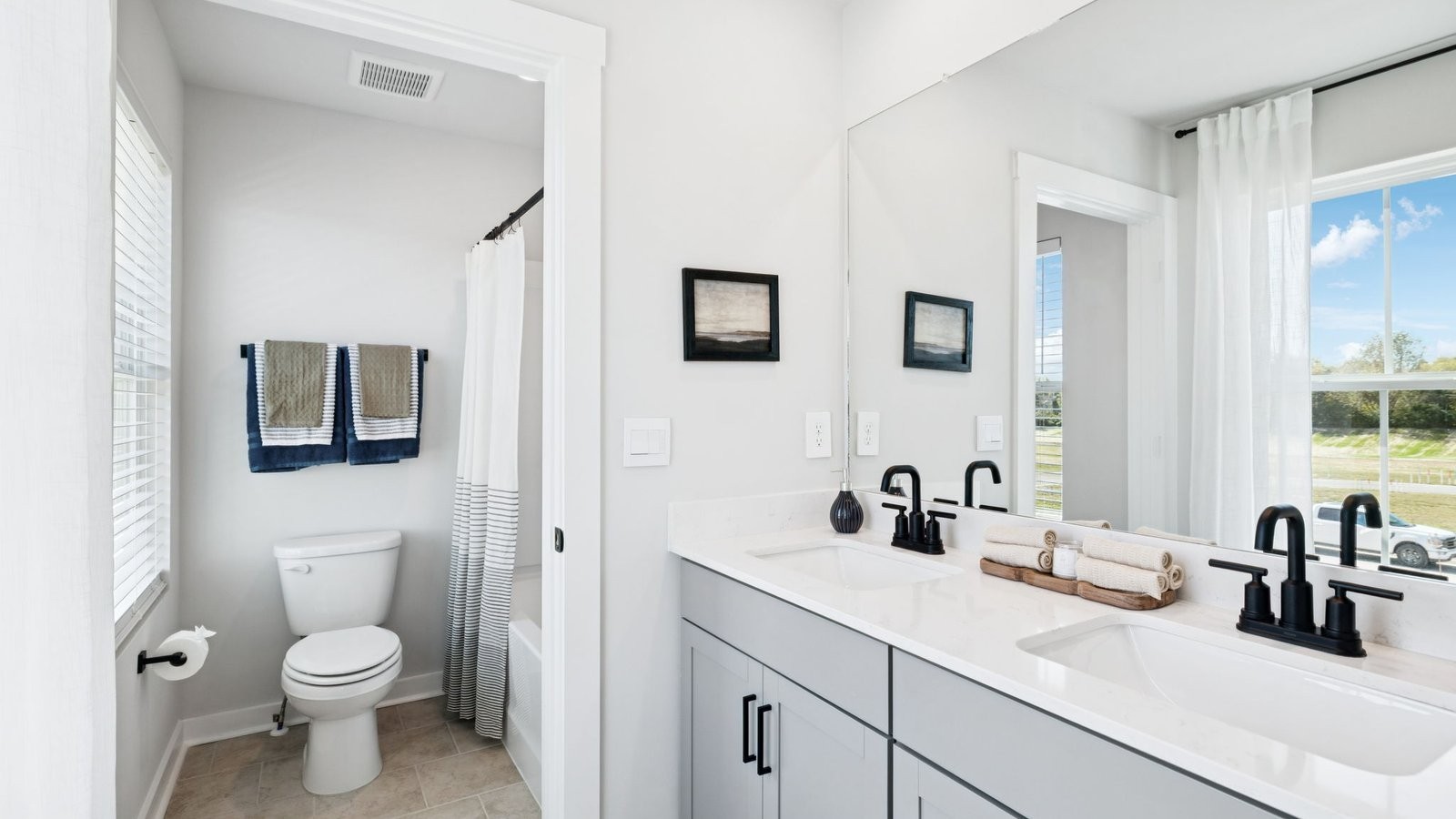 309 Harvest Point Boulevard Spring Hill, TN 37174 - Photo 31 of 46 a bathroom with a toilet a sink and mirror