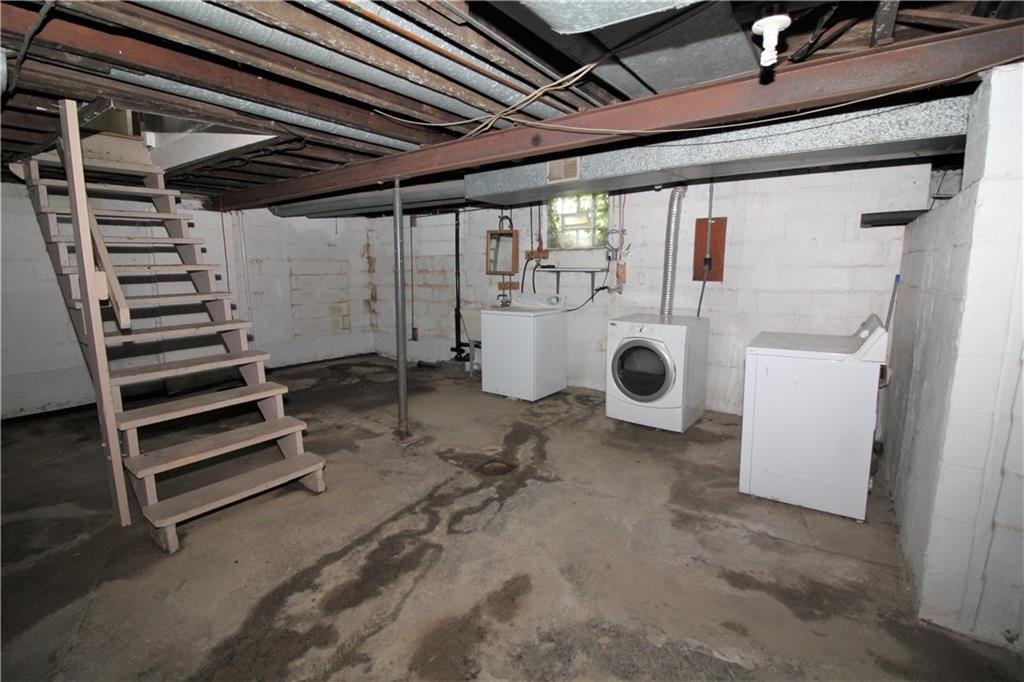 1456 Rte 481 Charleroi, PA 15022 - Photo 23 of 25 Detail of the Laundry Area Downstairs. Off Left there is Room and Pictured off Right are Two Additional Spaces. Could be Finished one day!