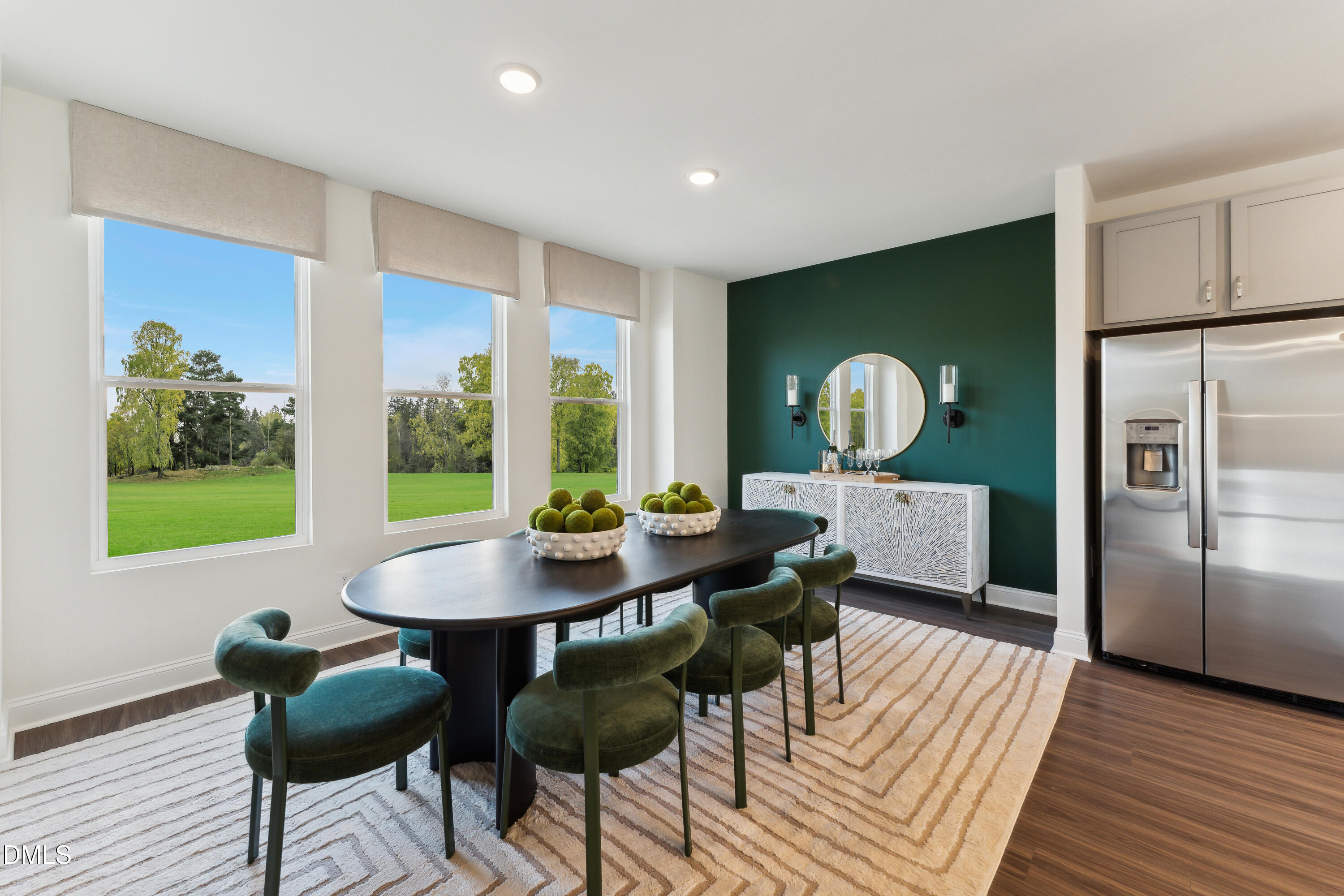 10610 Pleasant Branch Drive Raleigh, NC 27614 - Photo 7 of 34 a view of a dining room with furniture window and wooden floor
