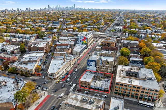 a view of a path along with retail shop and buildings