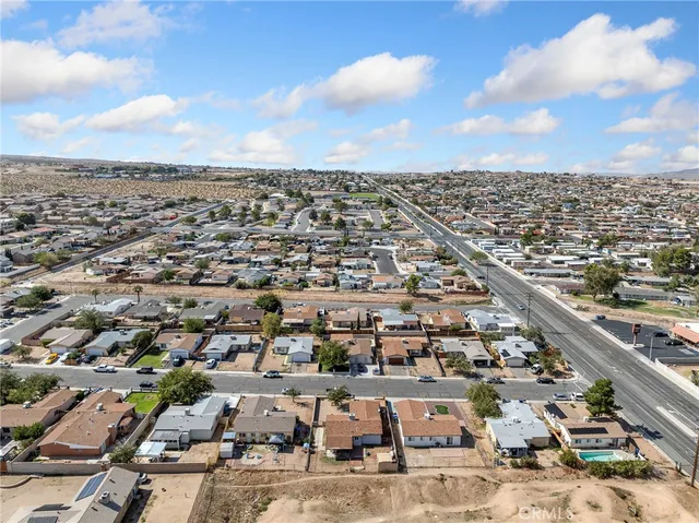 an aerial view of a city