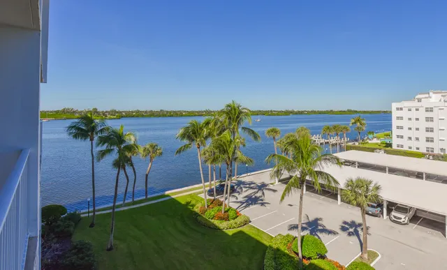 a view of a swimming pool with a yard