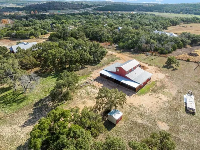 a view of a city street from a terrace