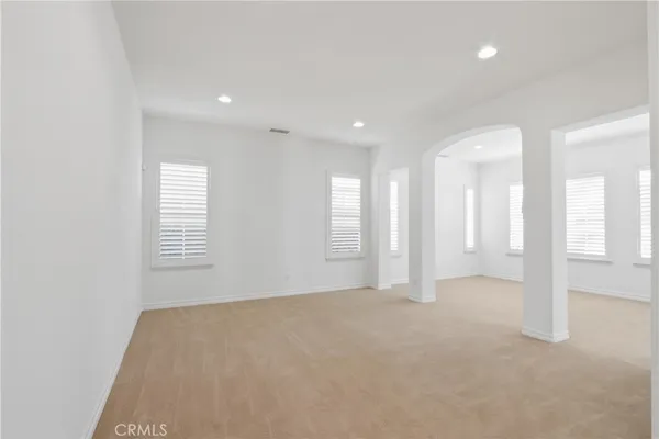 a view of a yard with an outdoor space