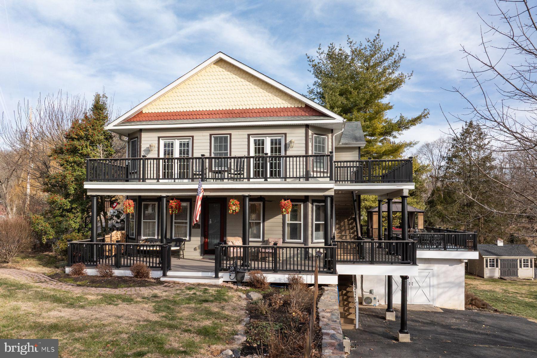 59 Byram Road Pipersville, PA 18947 - Photo 1 of 47 a front view of a house with garden