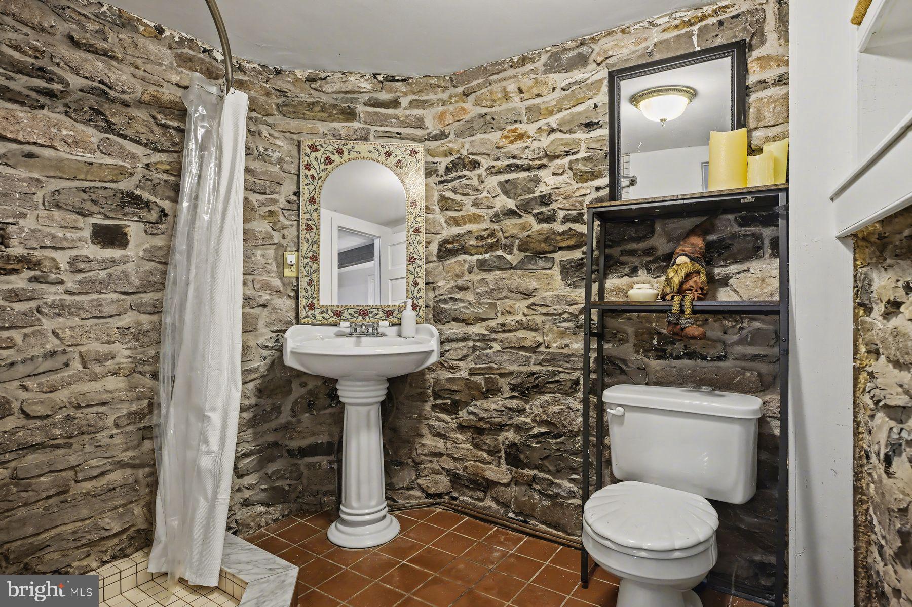 59 Byram Road Pipersville, PA 18947 - Photo 38 of 47 a bathroom with a toilet sink and mirror